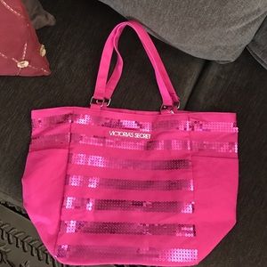 Victoria's Secret pink tote